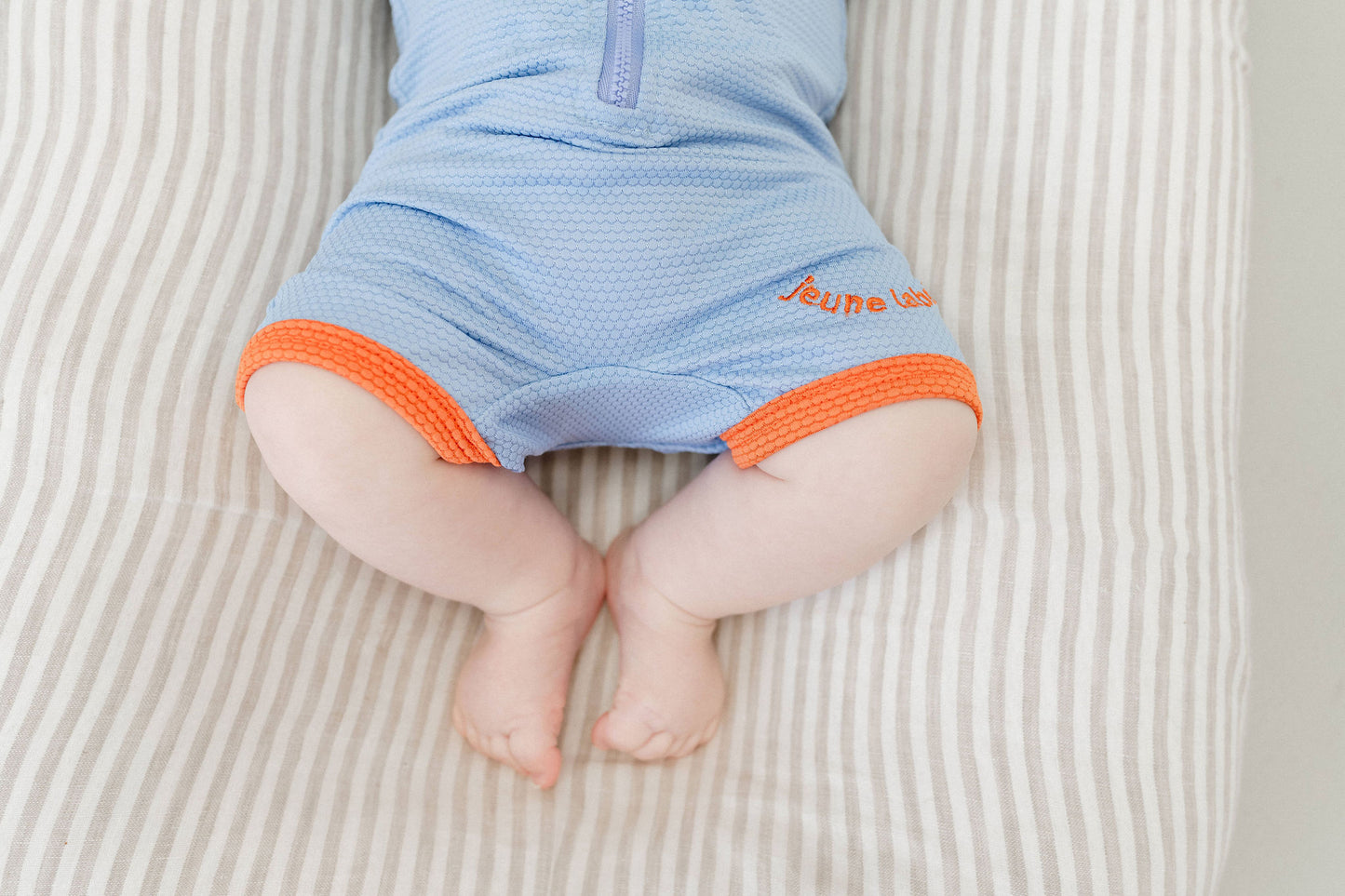 blue baby swimsuit