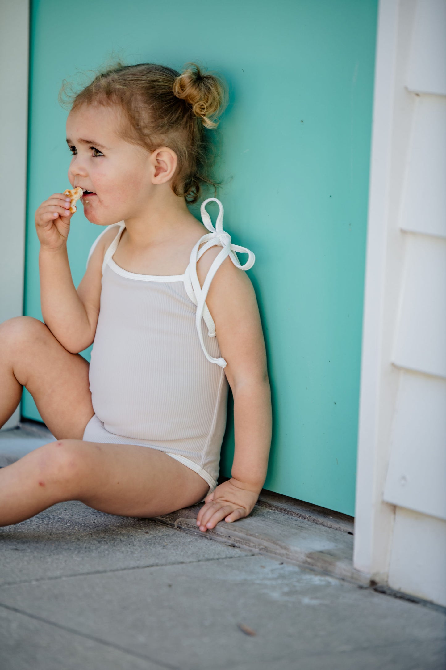 Kaea Girls' Swimsuit - Cloud